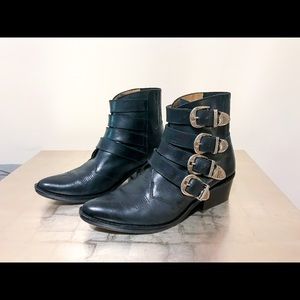 Toga Pulla Moto Buckle Boots women’s size 7